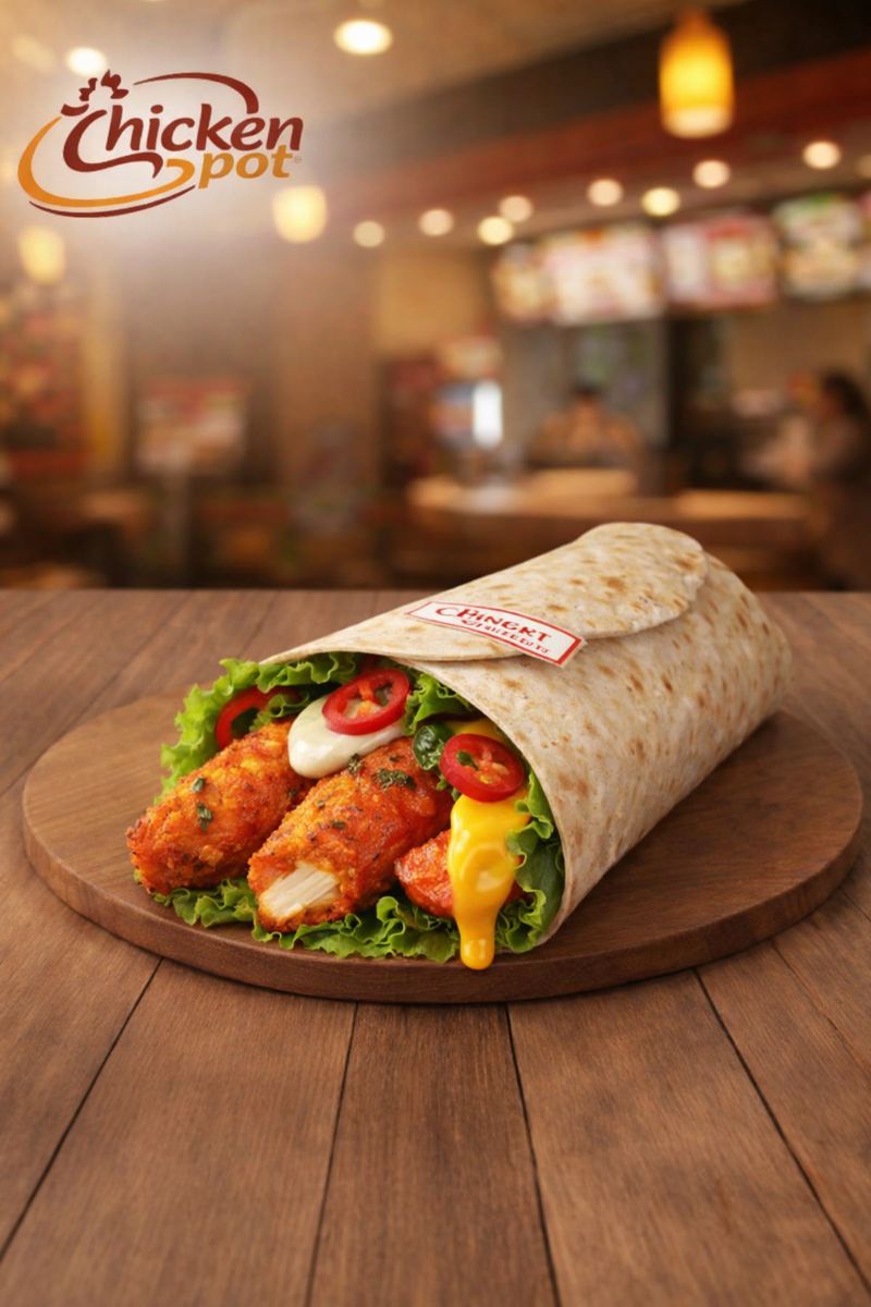 Wrap Poulet Tikka (épices indiennes)