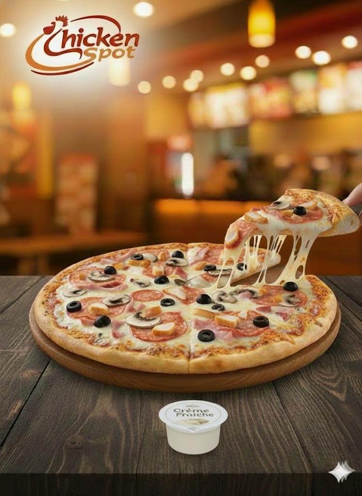 Pizza Provençale crème fraîche 