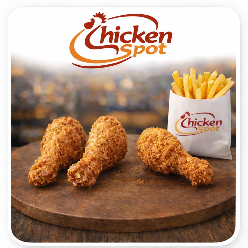 3 Pièces de poulets 